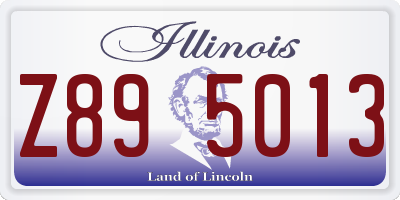 IL license plate Z895013