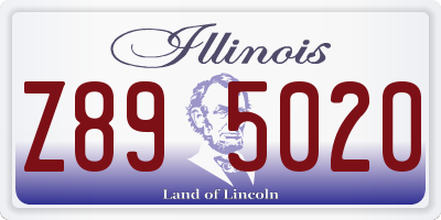 IL license plate Z895020
