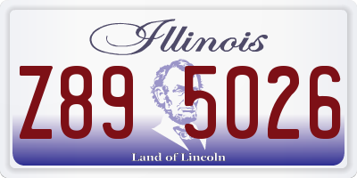 IL license plate Z895026