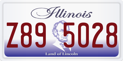 IL license plate Z895028