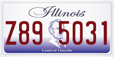 IL license plate Z895031