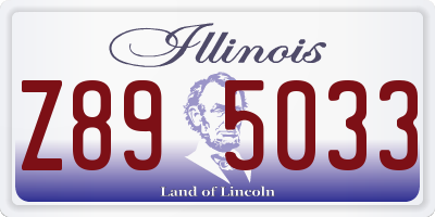 IL license plate Z895033