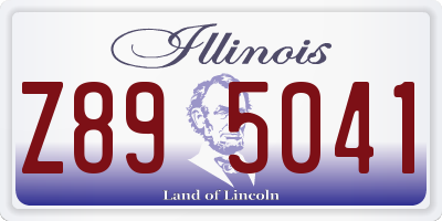 IL license plate Z895041