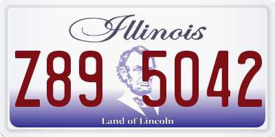 IL license plate Z895042