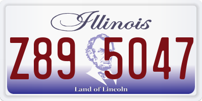 IL license plate Z895047