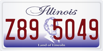 IL license plate Z895049