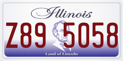 IL license plate Z895058