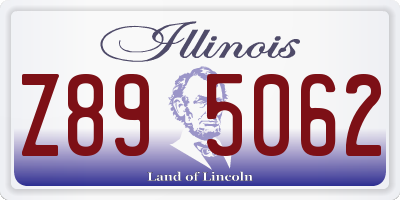 IL license plate Z895062