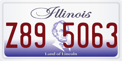 IL license plate Z895063