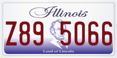 IL license plate Z895066