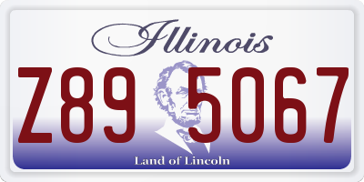 IL license plate Z895067