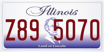 IL license plate Z895070