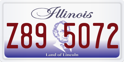 IL license plate Z895072