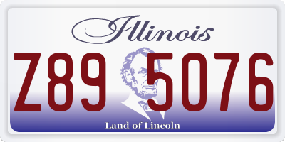 IL license plate Z895076