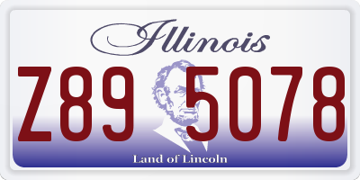 IL license plate Z895078