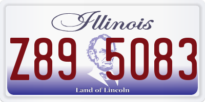 IL license plate Z895083