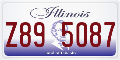IL license plate Z895087