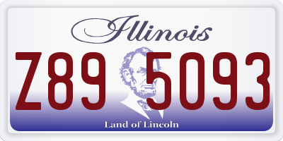 IL license plate Z895093