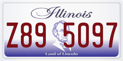 IL license plate Z895097