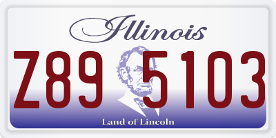 IL license plate Z895103