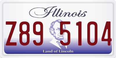 IL license plate Z895104
