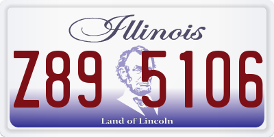 IL license plate Z895106