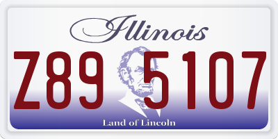 IL license plate Z895107