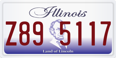 IL license plate Z895117