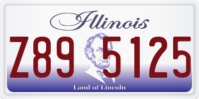IL license plate Z895125