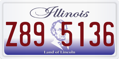 IL license plate Z895136