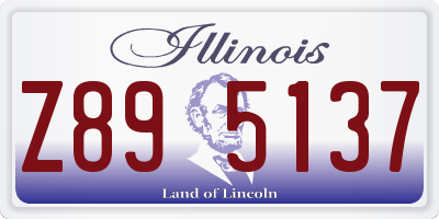 IL license plate Z895137