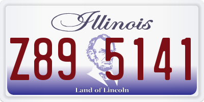 IL license plate Z895141