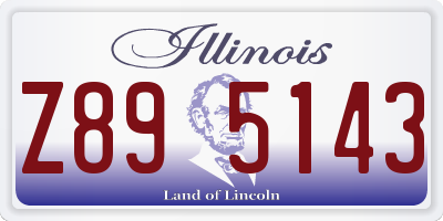 IL license plate Z895143