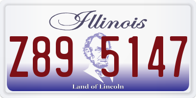 IL license plate Z895147
