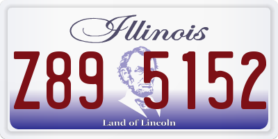 IL license plate Z895152