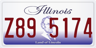 IL license plate Z895174