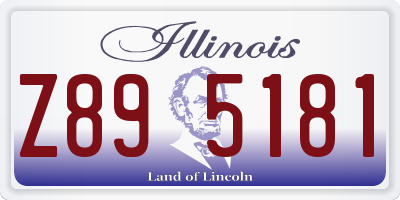 IL license plate Z895181