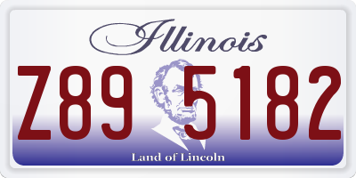 IL license plate Z895182