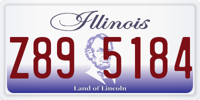 IL license plate Z895184