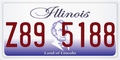 IL license plate Z895188