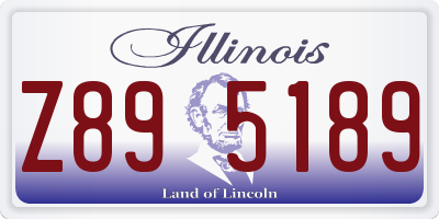IL license plate Z895189