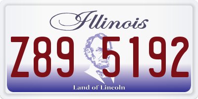 IL license plate Z895192