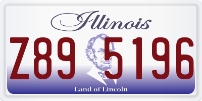 IL license plate Z895196