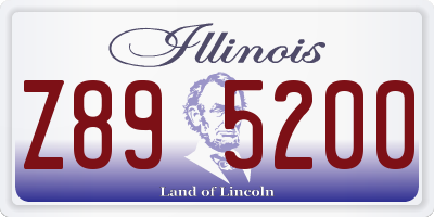 IL license plate Z895200