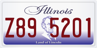 IL license plate Z895201