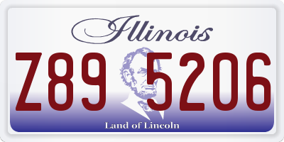 IL license plate Z895206