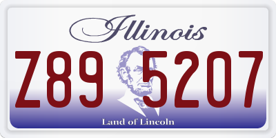 IL license plate Z895207