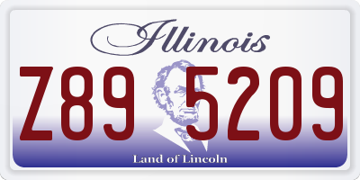 IL license plate Z895209