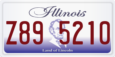 IL license plate Z895210