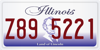 IL license plate Z895221